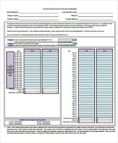 FREE 9+ Sample Contractor Payment Forms in PDF | MS Word | Excel