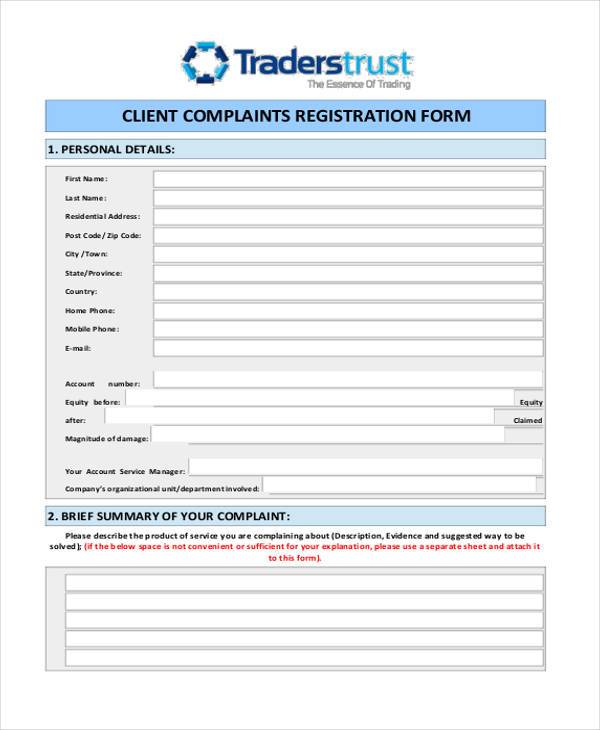 customer complaint registration form3