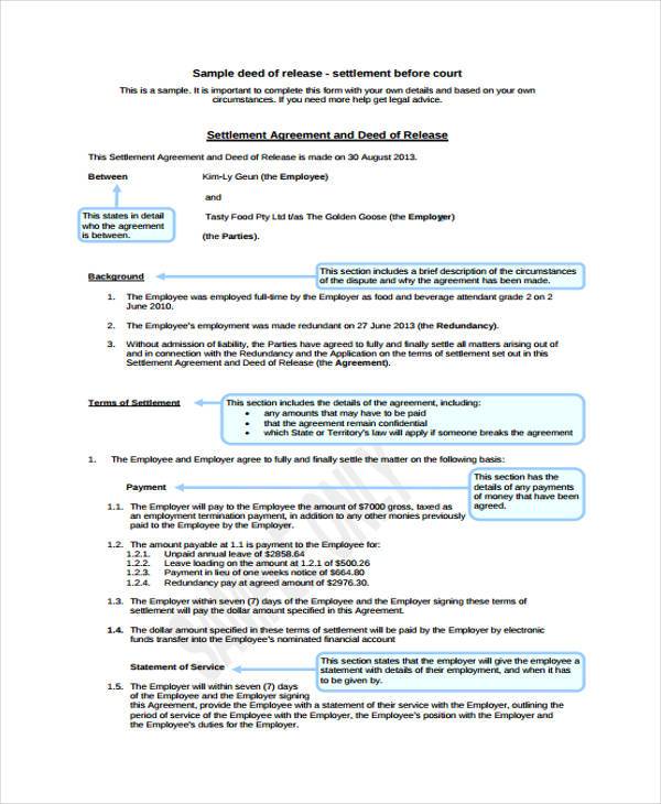 FREE 9+ Deed Release Forms in PDF MS Word