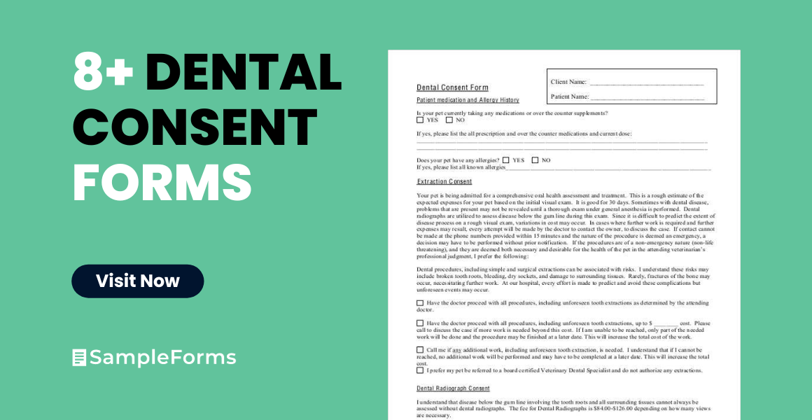dental consent form