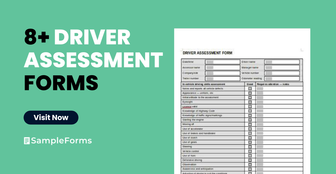 driver assessment form