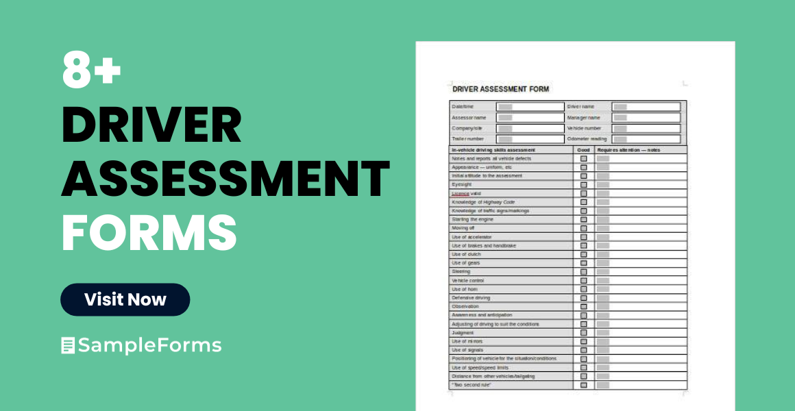 drivers assessment form