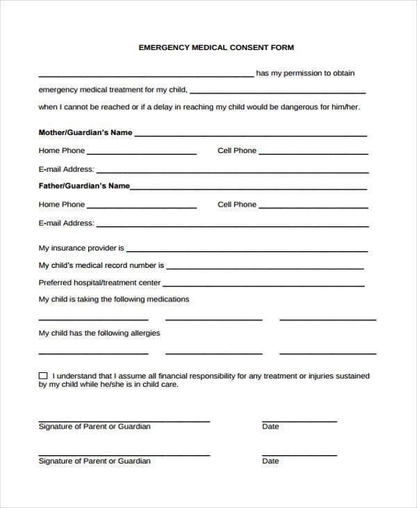 emergency medical consent form1