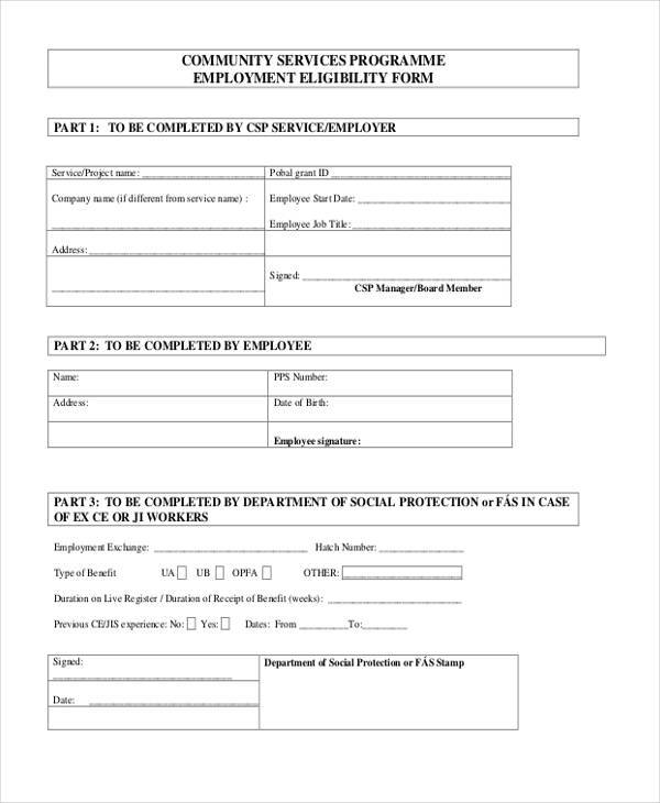 employee eligibility form in pdf