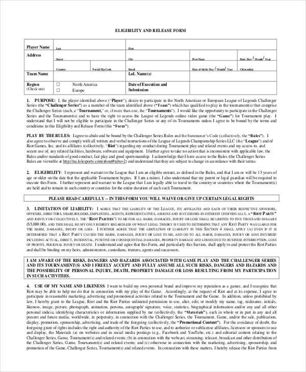 employee eligibility release form