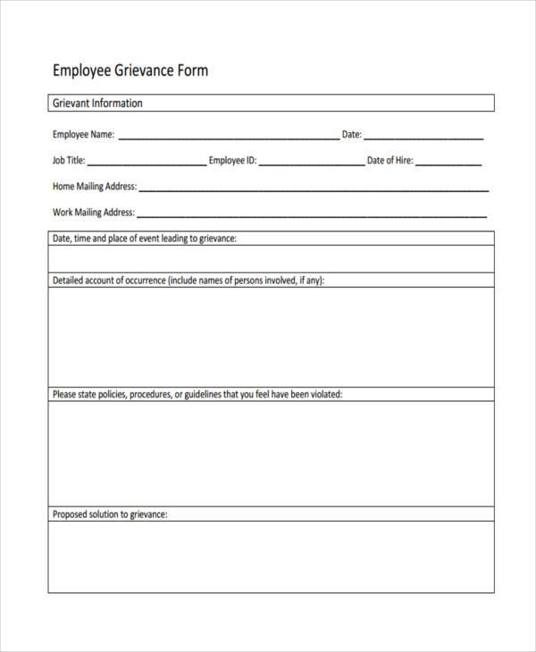 Fillable Opseu Grievance Form Printable Forms Free Online