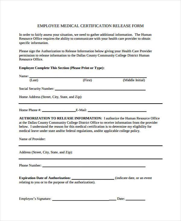 Employee Photo Release Form