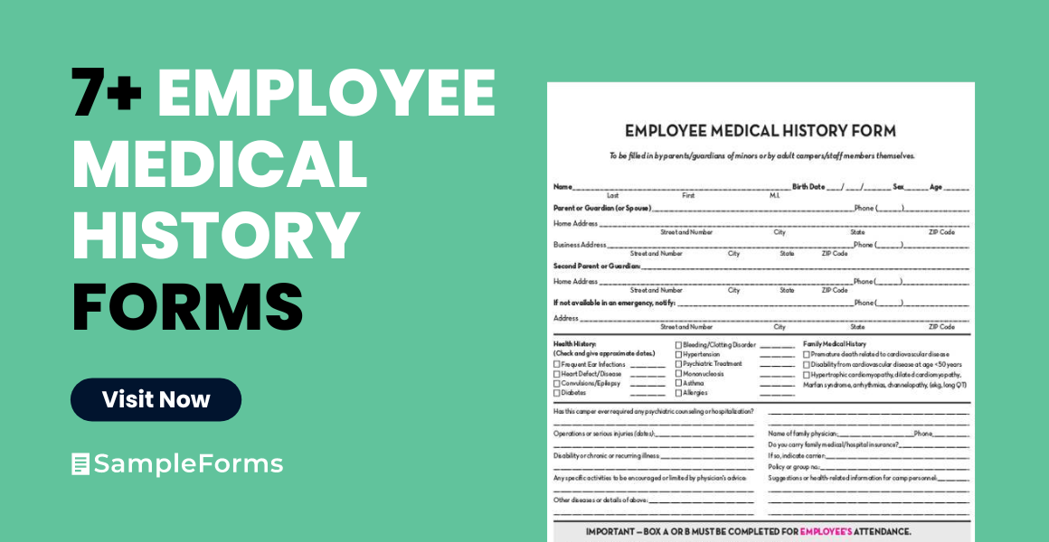 employee medical history form