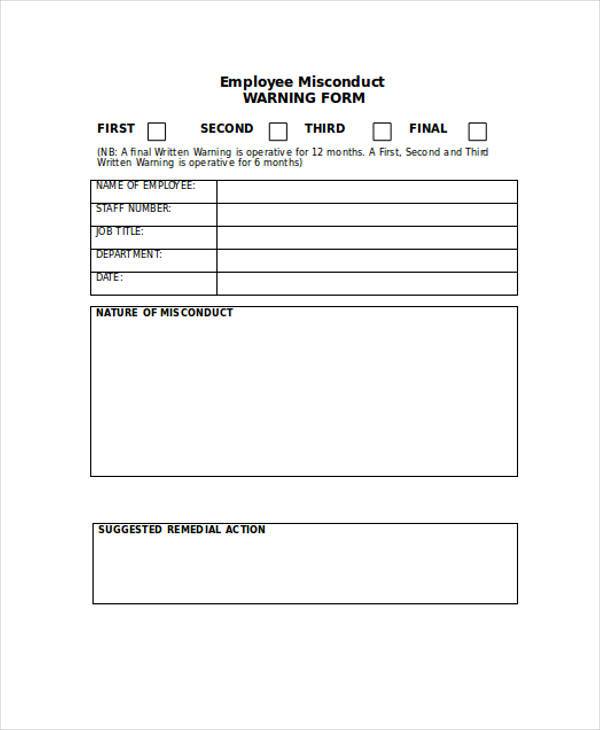 employee-misconduct-form-template-doctemplates-gambaran