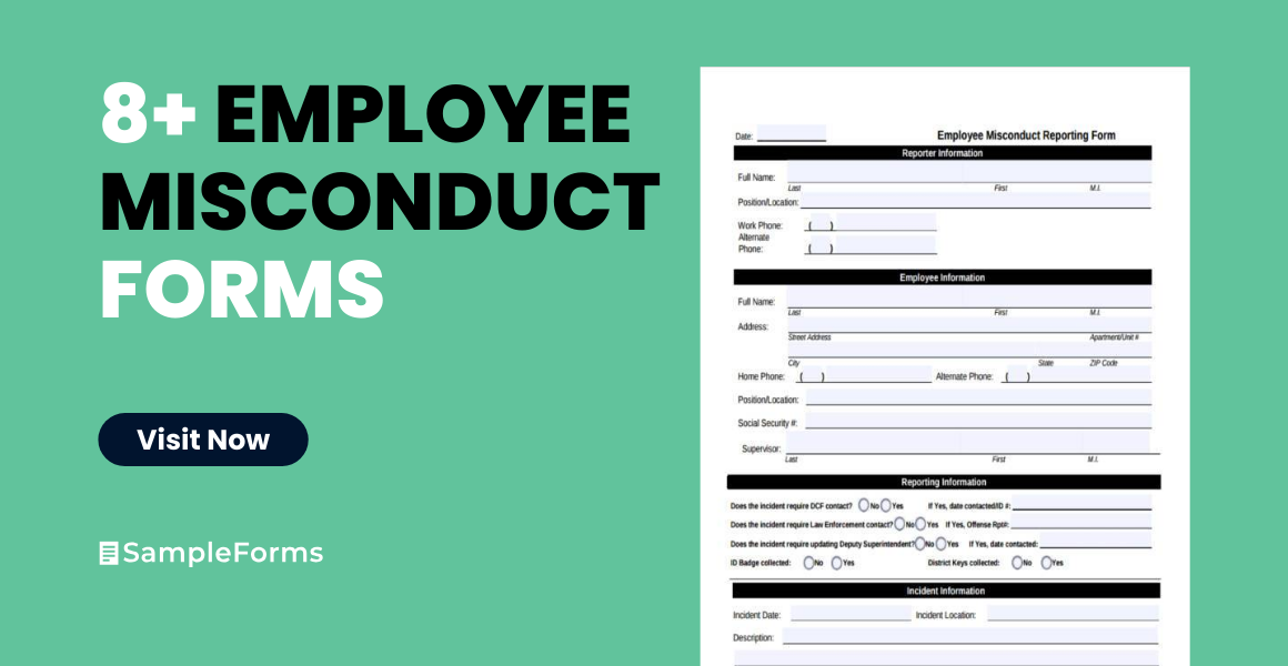 employee misconduct form