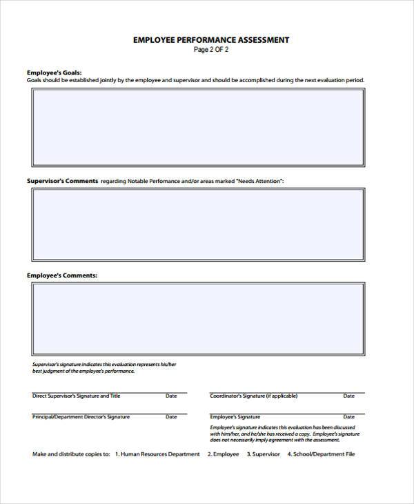 employee performance assessment form2