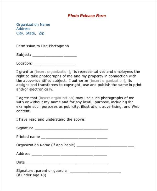 employee photo release form1