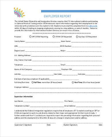employee report form in pdf