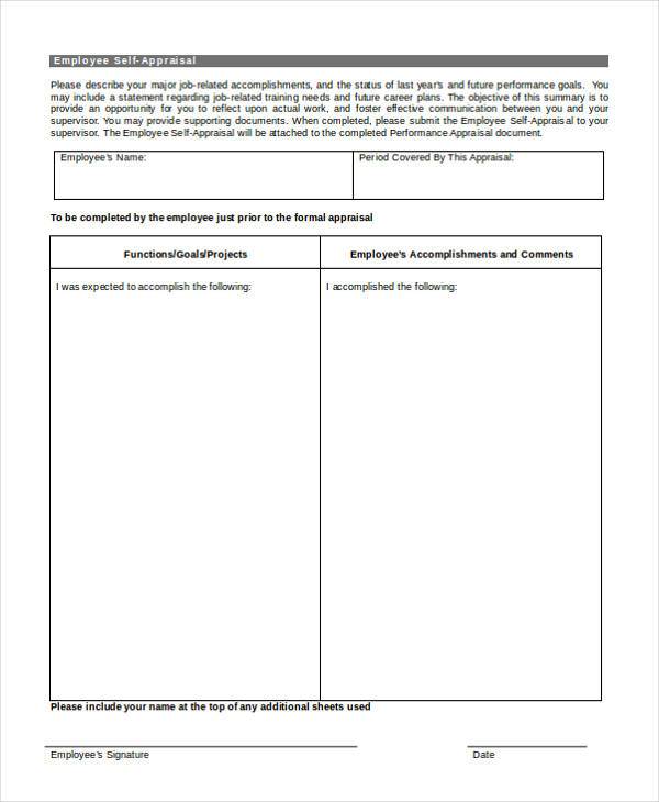 employee self appraisal form1