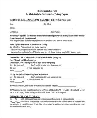 FREE 7+ Sample Employment Physical Forms in PDF | MS Word