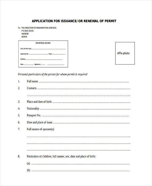 employment renewal form example