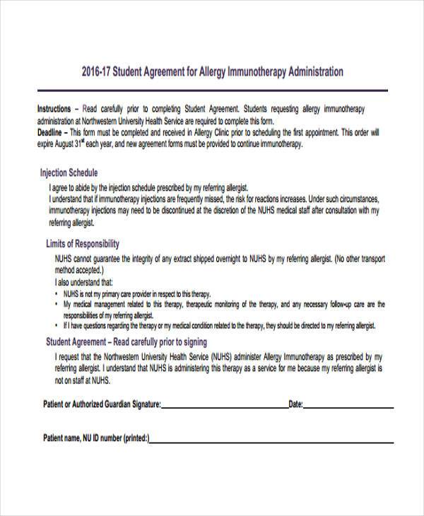 example of administration agreement form