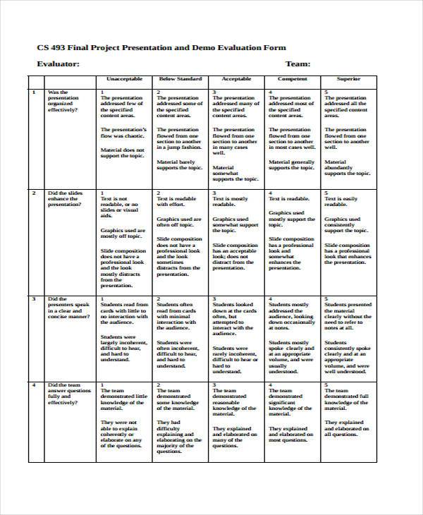 FREE 9+ Project Evaluation Forms in PDF | Excel