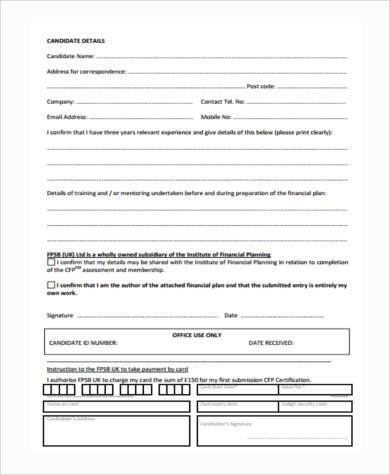FREE 11+ Sample Financial Assessment Forms in PDF | MS Word | Excel