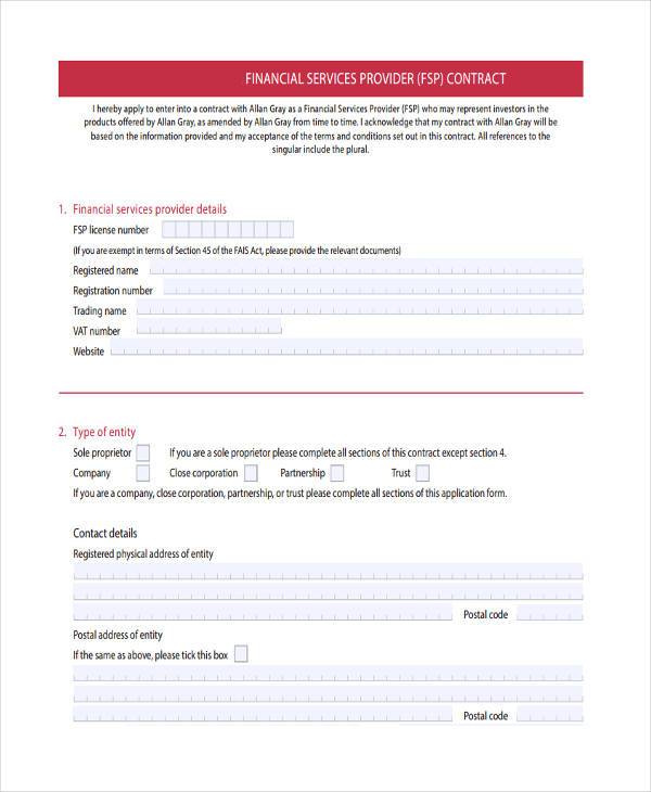 Finantial Contract.pdf FREE 7+ Sample Financial Contract Forms in PDF | MS Word