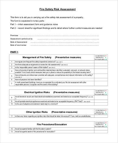 fire safety risk assessment form3