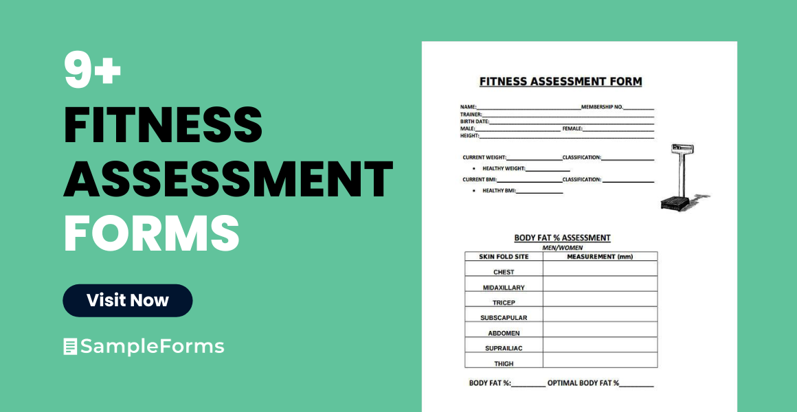 fitness assessments form