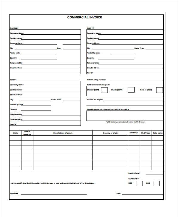 free construction invoice form