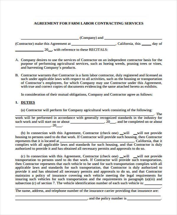38 sample free contract forms