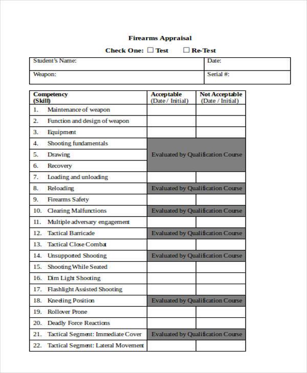 free gun appraisal form