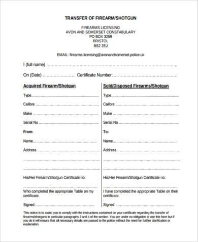 FREE 12 Gun Ownership Transfer Form Samples PDF MS Word Google Docs FREE 12 Gun Ownership Transfer Form Samples PDF MS Word Google Docs