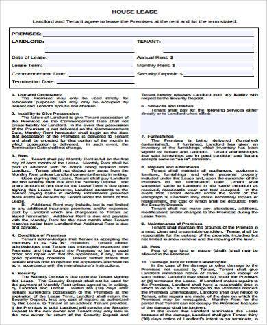 FREE 15+ House Rental Contract Samples, PDF, MS Word, Google Docs