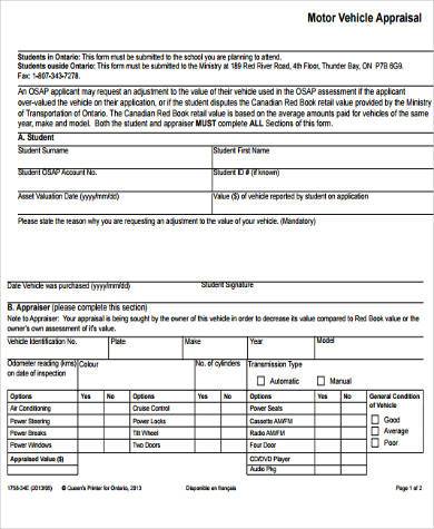 FREE 10+ Sample Appraisal Forms in PDF | MS Word | Excel