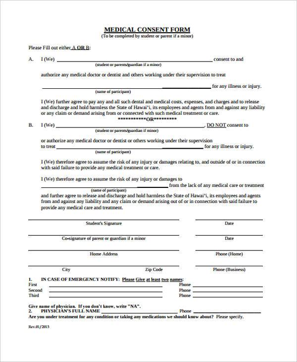 Free Printable Consent Forms FREE PRINTABLE TEMPLATES