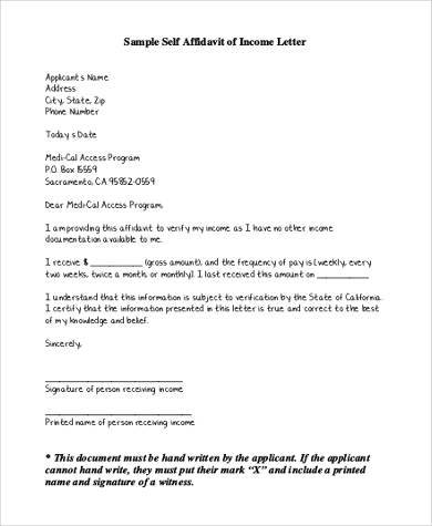 sample affidavit letter - DriverLayer Search Engine