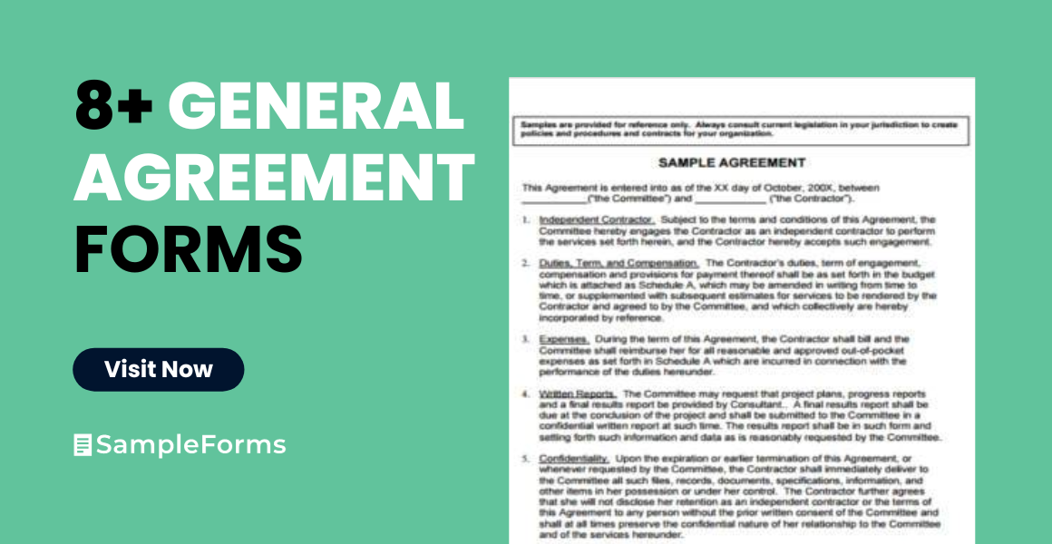 general agreement form