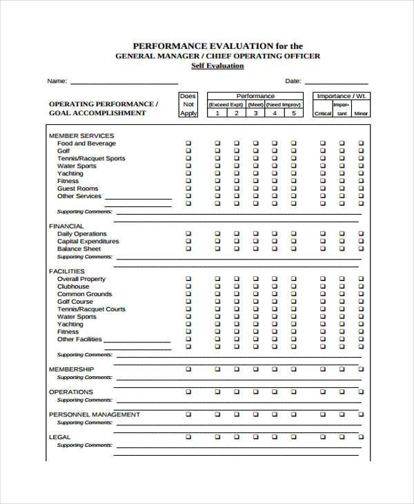 FREE 10 Sample Manager Evaluation Forms In PDF MS Word FREE 10 Sample Manager Evaluation Forms In PDF MS Word