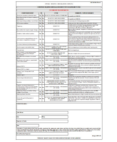 general medical assessment form