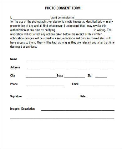 general photo consent form