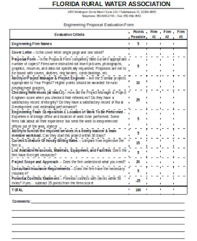 general proposal evaluation form