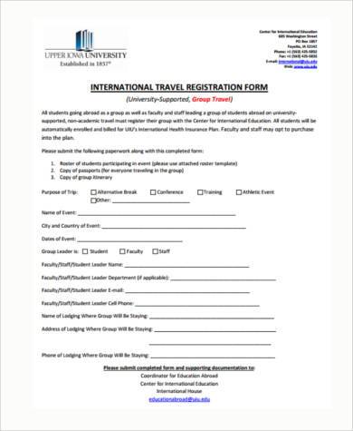 travel company registration formalities