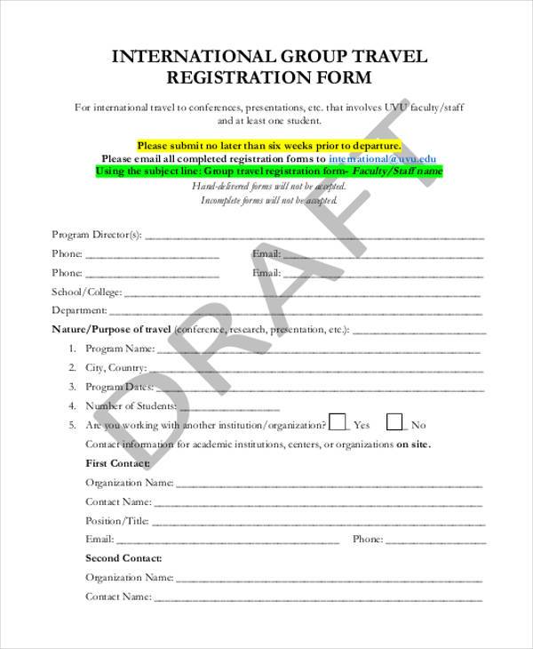 group travel registration form1