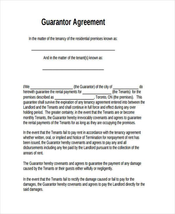 Tenant Guarantor Letter Template Uk