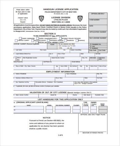 gun licence application form1