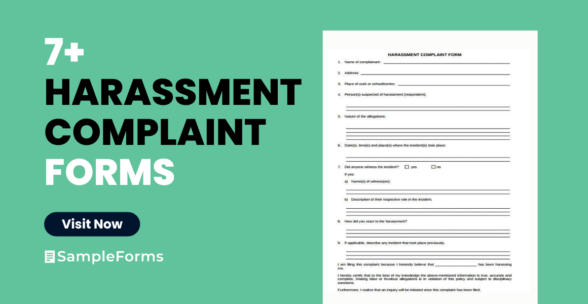 harassment complaint form