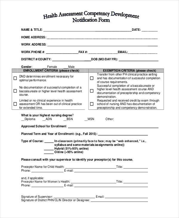 head to toe health assessment form