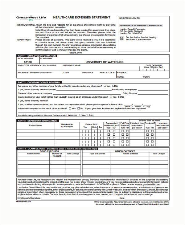 FREE 7+ Sample Expense Statement Forms in PDF | MS Word