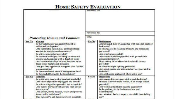 Safer Home Evaluation Report