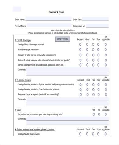 FREE 11+ Hotel Feedback Form Samples, PDF, MS Word, Google Docs
