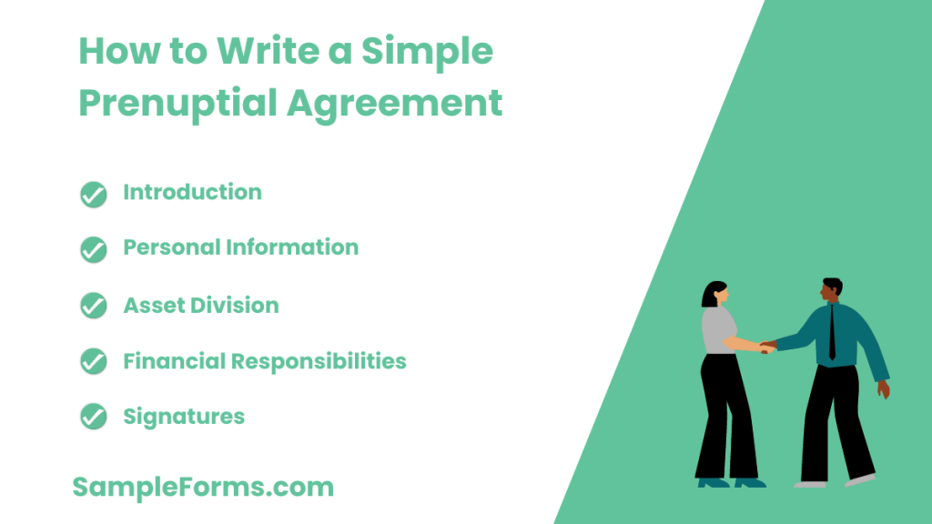how to write a simple prenuptial agreement 1024x576