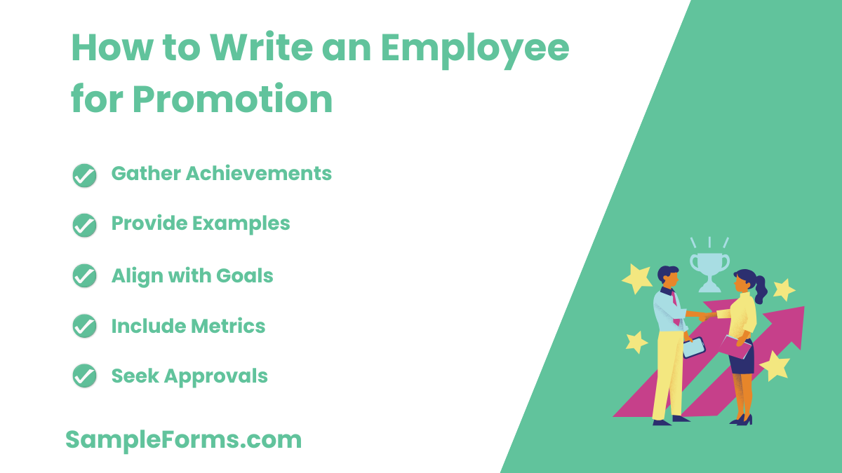 how to write an employee for promotion